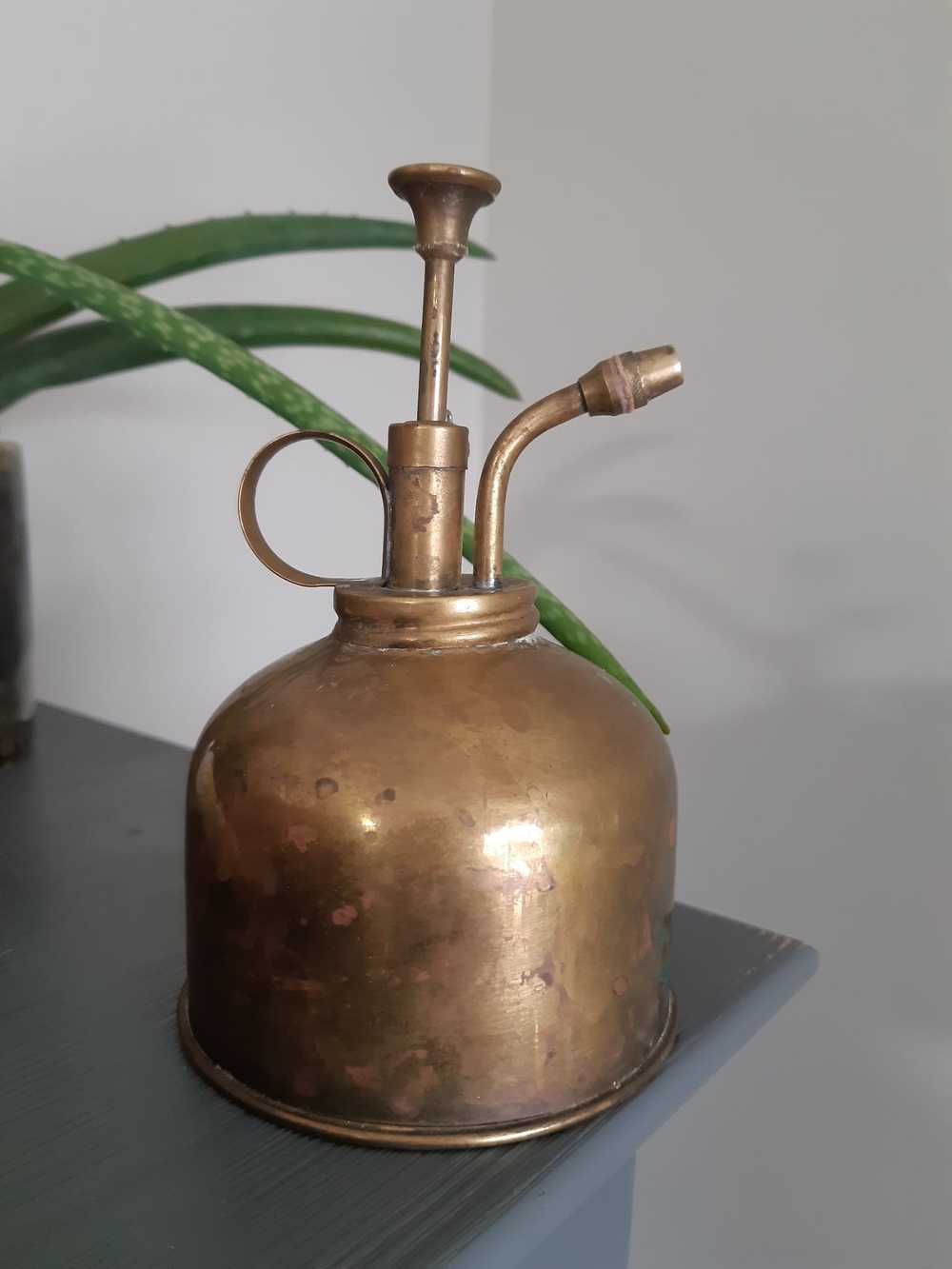 Brass Plant Mister - Antique Finish Brown